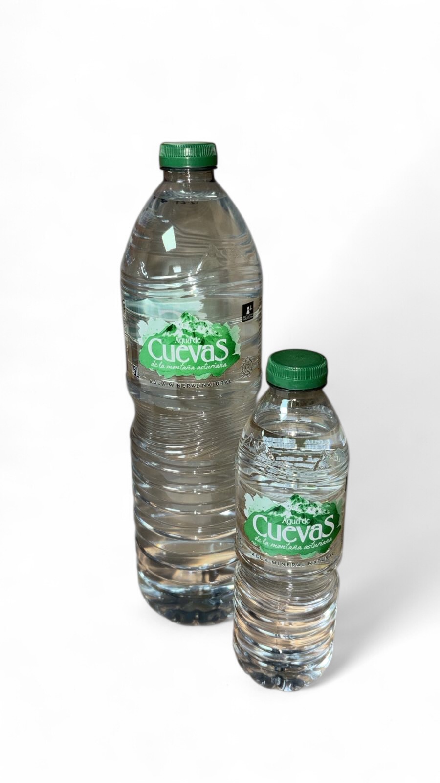 Agua mineral natural Agua de Cuevas · 1,5L y 0,5L