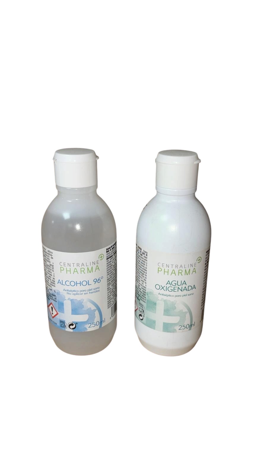 Pack Centraline Pharma · Alcohol 96º + Agua oxigenada 250ml