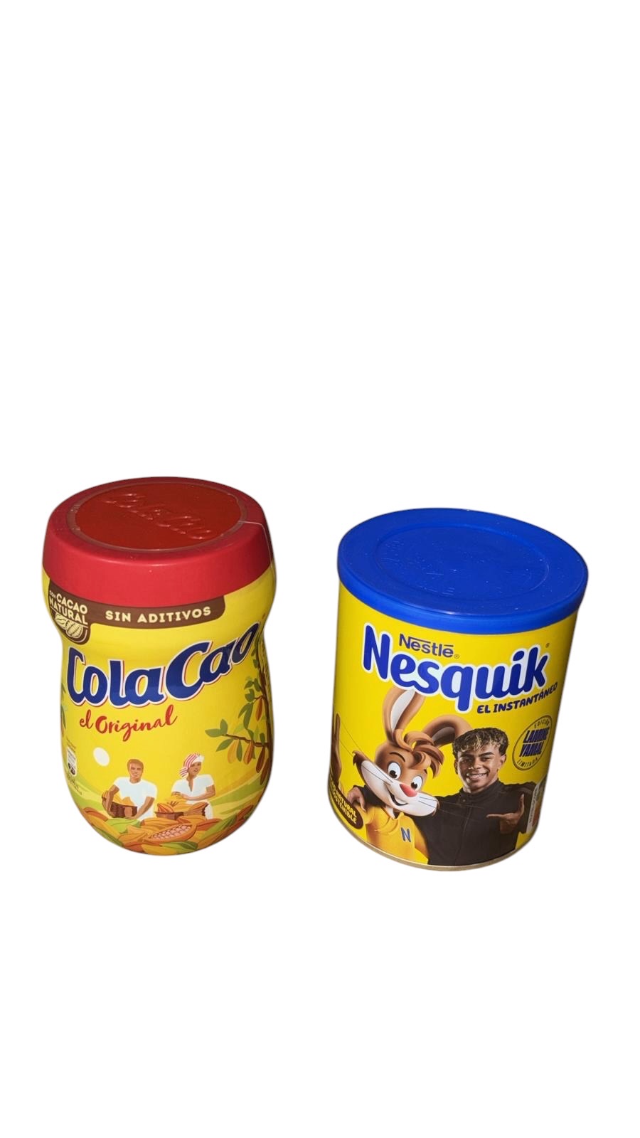 Cacao soluble ColaCao Original & Nesquik instantáneo