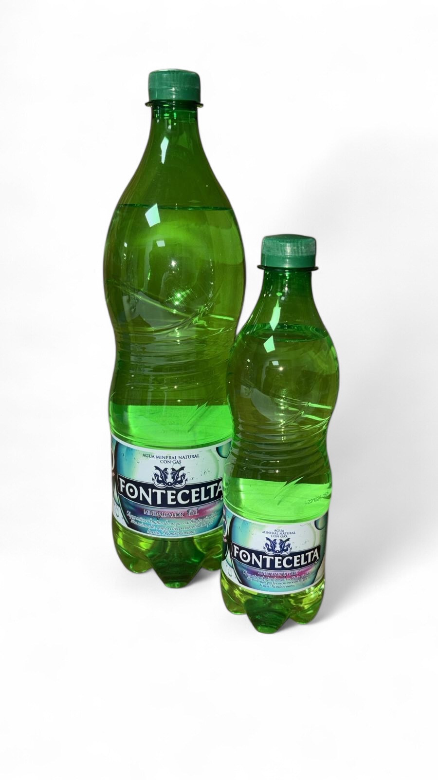Agua mineral con gas Fontecelta · 1,25L y 0,5L