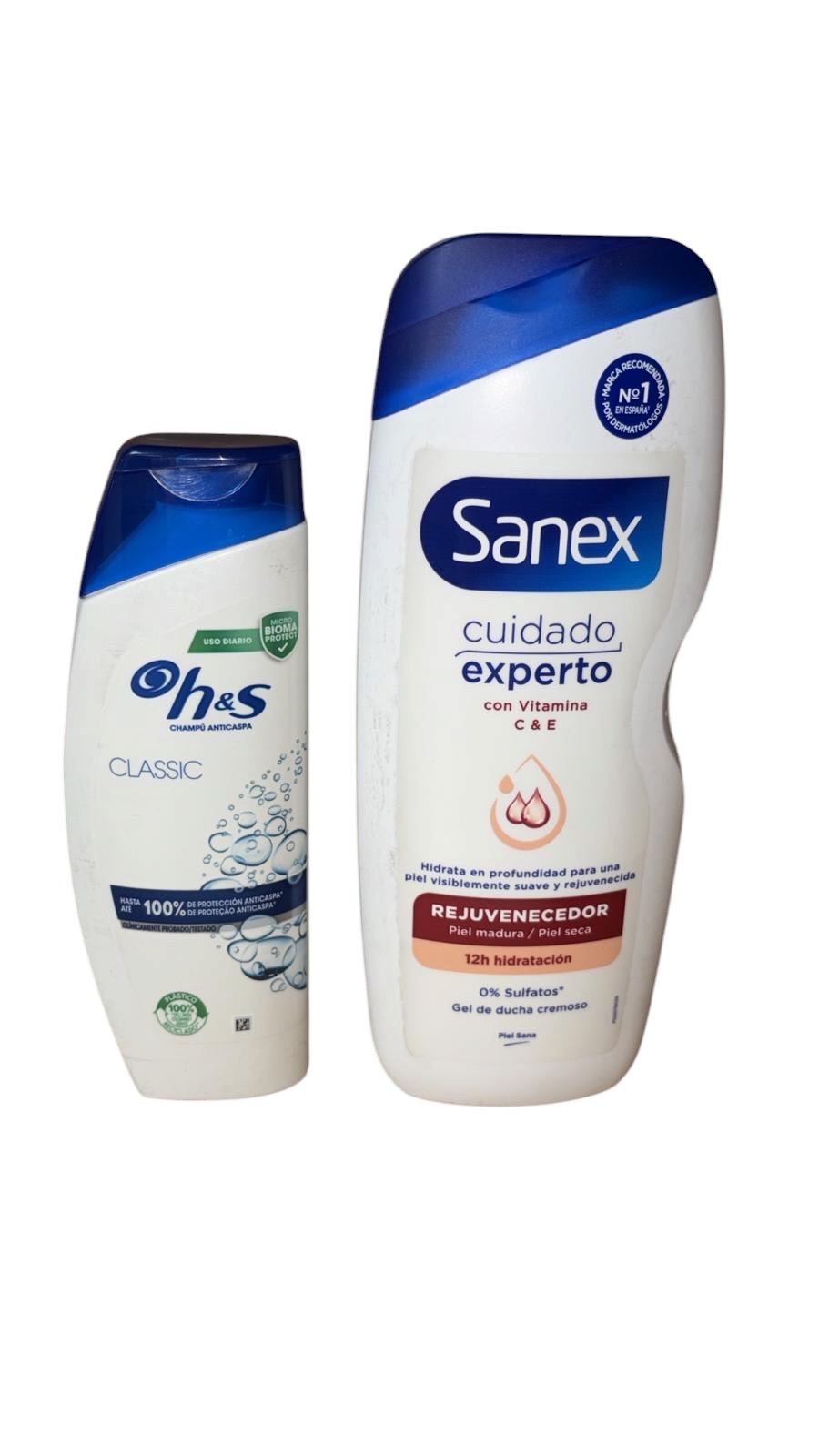 Champú H&S Classic + Gel Sanex Cuidado Experto