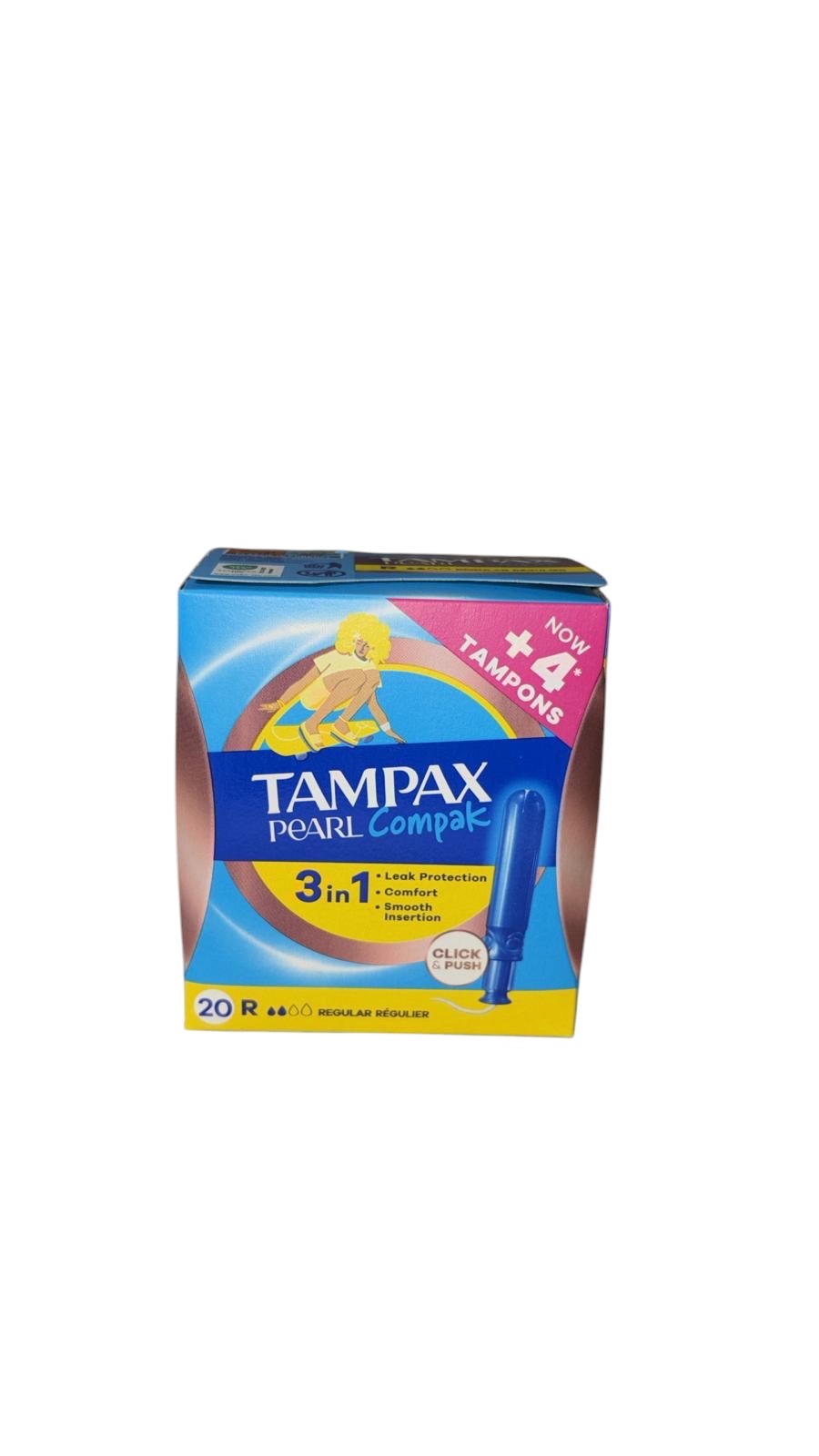 Tampones Tampax Pearl Compak Regular 20u